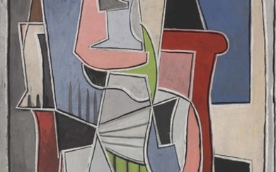 Pablo Picasso (1881-1973), Femme assise dans un fauteuil