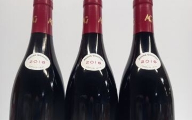 3 bouteilles de Beaune 1er Cru- aux Cras 2016 Grand Vin de Bourgogne André Goichot...