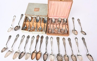 30 WORLD'S COLUMBIAN EXPOSITION PLATED SPOONS