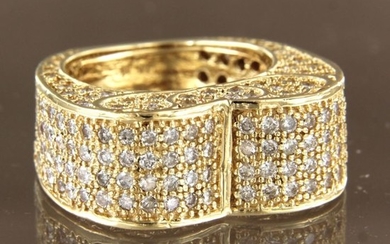14 kt. Yellow gold - Ring - 3.00 ct Diamond