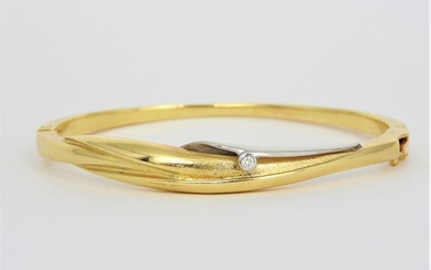 18 kt. Bicolour, Gold, White gold - Bracelet - 0.04 ct Diamond
