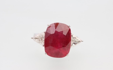 Diamant Rubin (beh.) Ring