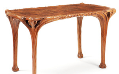 CLAUDE GELIN (XIXE-XXE) Table de milieu, 1902, piétement...
