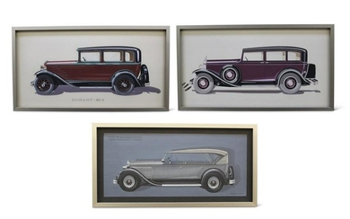 Three Fleetwood Styling Illustrations, 1929