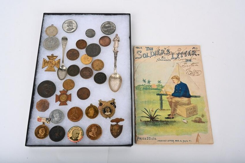 32 ADMIRAL DEWEY BADGES TOKENS * HARD TIMES & MORE