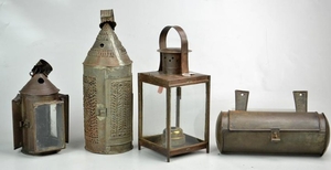 (4) Tin Candle Holders