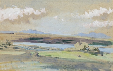 LOCH DOULA, SUTHERLANDSHIRE, A WATERCOLOUR