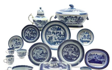 (55) Pieces of Chinese Export Canton Porcelain