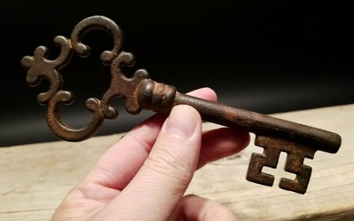6 1/2" Large Iron Skeleton Church Key