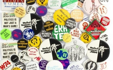 60 Vintage Women ERA Equal Rights Amendment Buttons