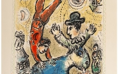 65007: Marc Chagall (1887-1985) The Red Acrobat, 1974 L
