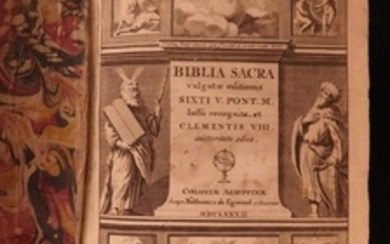 1682 Biblia Sacra Vulgate Holy Bible Cologne Netherland