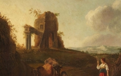 Abraham Jansz Begeyn, Landscape with Shepherds and Animals