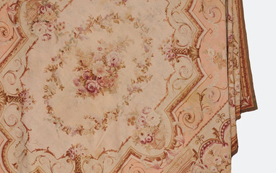 AN AUBUSSON TAPESTRY CARPET