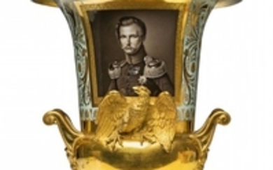 A Berlin KPM porcelain commemorative vase wit ...