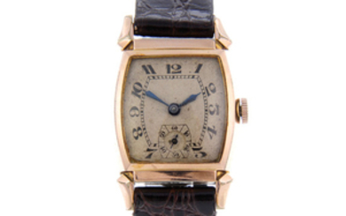 BULOVA - a gentleman's gold plated wrist watch with a La Salle wrist watch.