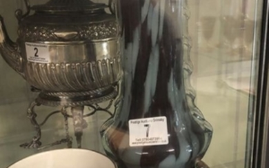 Coloured glass vase