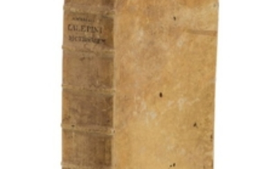 DICTIONNAIRE. CALEPINO (Ambrogio). Dictionarium. Lugduni, 1570