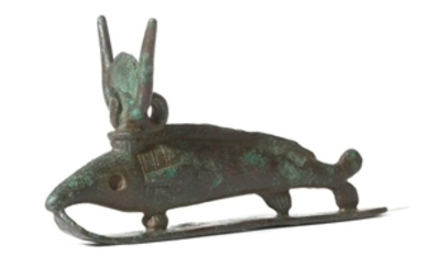 AN EGYPTIAN BRONZE OXYRHYNCHUS Late Dynastic Period, 21st...