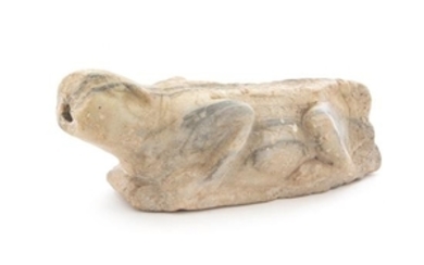 An Egyptian Marble Figure of a Crocodile