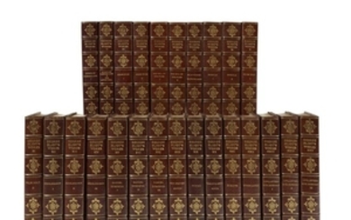 (Fine Bindings) 25 Vols. Eliot, George. The Writings. Boston:...