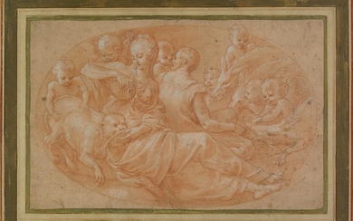 FRANCESCO PRIMATICCIO (SCHOOL OF) (Bologna 1504-1570 Paris) A Figure Scene with A Woman...