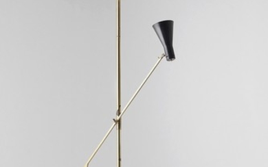 Gino Sarfatti, Rare adjustable standard lamp, variant of model no. 1050/1
