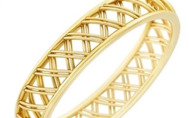 Gold 'Trellis' Bangle Bracelet, Tiffany & Co., Paloma Picasso