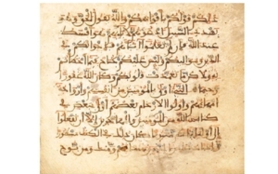 A LOOSE FOLIO FROM A MAGHRIBI QUR’AN North...