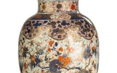 Monumental Imari Floor Vase