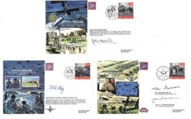 Operation Overlord signed cover collection. 3 covers included. Signed by Mr J Maddocks, Mr J C A Roseveare, Ltnt Clnl Terence......
