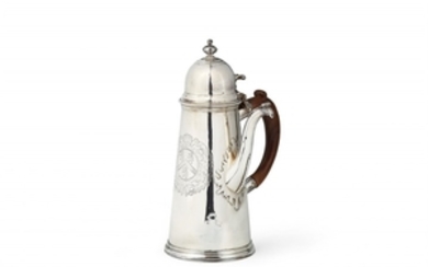 A Queen Anne silver coffee pot