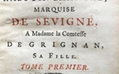 SÉVIGNÉ (Marie de Rabutin-Chantal, marquise…