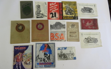 A selection of sales brochures