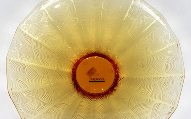 Lalique France Amber Mood bowl