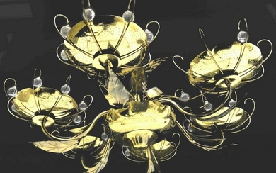 MID-CENTURY MODERN CHANDELIER AFTER PAAVO TYNELL