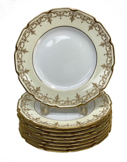 9 Royal Doulton Tiffany & Co Porcelain Dessert Plates