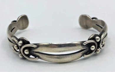 .925 Sterling Silver Cuff Bracelet RCH Taxco Mexico