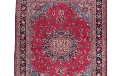 9'8 x 12'11 Hand-Knotted Persian Mashad Room Sized Rug