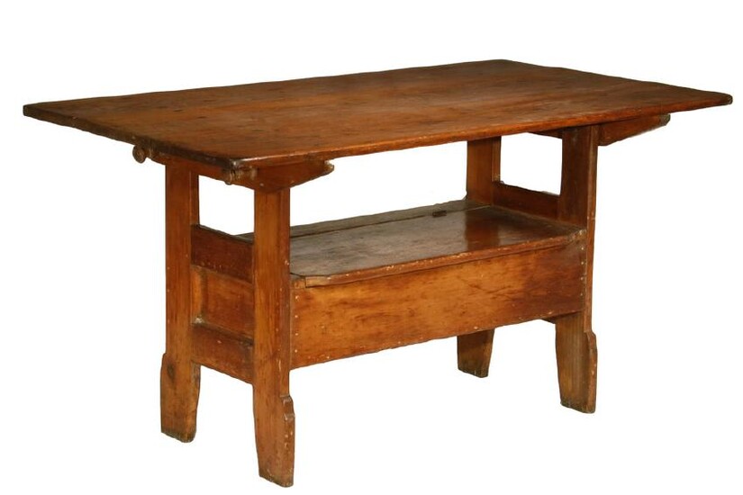 COUNTRY PINE HUTCH TABLE