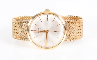 A 14k Gold Mens Gruen Wristwatch