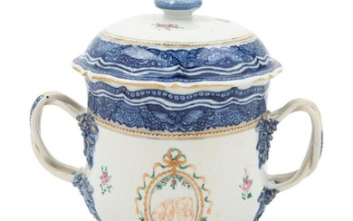 A Chinese Export Porcelain Cup and Cover