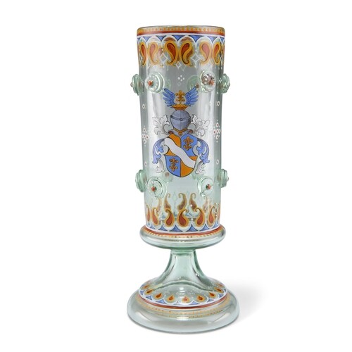 A GERMAN ARMORIAL GOBLET, CIRCA 1870, probably by Fritz Heck...
