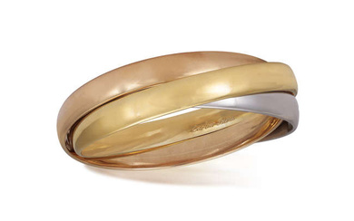A GOLD 'TRINITY' BANGLE, BY CARTIER