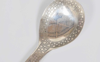 A George III Silver Caddy-Spoon, by Samuel Pemberton, Birmingham, 1808,...