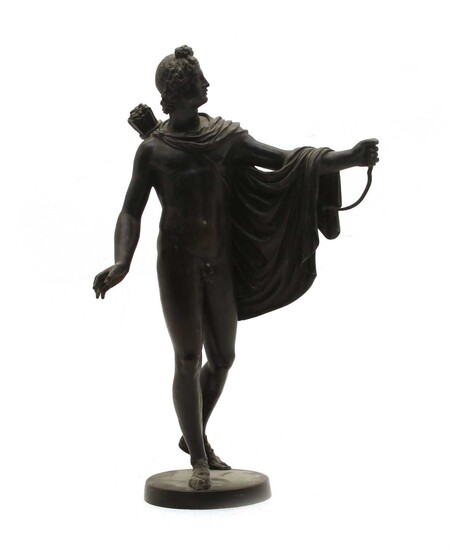 A Grand Tour style bronze of a Grecian figure