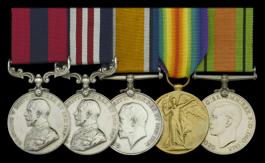A Great War ‘Western Front’ D.C.M. and M.M. group of five awarded...