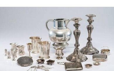 A Group of Silver Including Julep Cups, Salts