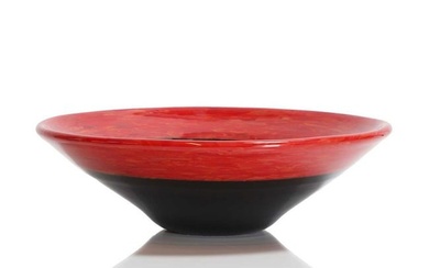 A 'Laccati Neri e Rossi' glass bowl