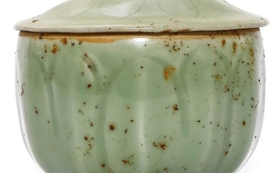 A Longquan Celadon Glazed Bowl and Cover